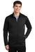 Nike NKAH6418 Mens Therma-Fit Moisture Wicking Fleece Full Zip Sweatshirt Black Model Front