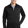 Nike Mens Therma-Fit Moisture Wicking Fleece Full Zip Sweatshirt - Black
