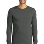 Nike Mens Dri-Fit Moisture Wicking Long Sleeve Crewneck T-Shirt - Anthracite Grey