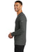 Nike NKBQ5230 Mens Dri-Fit Moisture Wicking Long Sleeve Crewneck T-Shirt Anthracite Grey Model Side