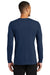 Nike NKBQ5230 Mens Dri-Fit Moisture Wicking Long Sleeve Crewneck T-Shirt College Navy Blue Model Back