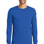 Nike Mens Dri-Fit Moisture Wicking Long Sleeve Crewneck T-Shirt - Rush Blue
