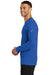 Nike NKBQ5230 Mens Dri-Fit Moisture Wicking Long Sleeve Crewneck T-Shirt Rush Blue Model Side