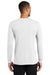 Nike NKBQ5230 Mens Dri-Fit Moisture Wicking Long Sleeve Crewneck T-Shirt White Model Back