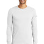 Nike Mens Dri-Fit Moisture Wicking Long Sleeve Crewneck T-Shirt - White