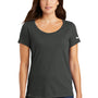 Nike Womens Dri-Fit Moisture Wicking Short Sleeve Scoop Neck T-Shirt - Anthracite Grey