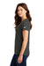 Nike NKBQ5234 Womens Dri-Fit Moisture Wicking Short Sleeve Scoop Neck T-Shirt Anthracite Grey Model Side