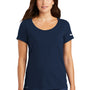 Nike Womens Dri-Fit Moisture Wicking Short Sleeve Scoop Neck T-Shirt - College Navy Blue