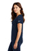 Nike NKBQ5234 Womens Dri-Fit Moisture Wicking Short Sleeve Scoop Neck T-Shirt College Navy Blue Model Side