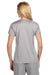 A4 NW3201 Womens Performance Moisture Wicking Short Sleeve Crewneck T-Shirt Silver Grey Model Back