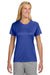 A4 NW3201 Womens Performance Moisture Wicking Short Sleeve Crewneck T-Shirt Royal Blue Model Front
