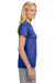 A4 NW3201 Womens Performance Moisture Wicking Short Sleeve Crewneck T-Shirt Royal Blue Model Side