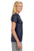 A4 NW3201 Womens Performance Moisture Wicking Short Sleeve Crewneck T-Shirt Navy Blue Model Side