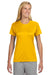 A4 NW3201 Womens Performance Moisture Wicking Short Sleeve Crewneck T-Shirt Gold Model Front