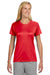 A4 NW3201 Womens Performance Moisture Wicking Short Sleeve Crewneck T-Shirt Scarlet Red Model Front