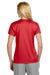 A4 NW3201 Womens Performance Moisture Wicking Short Sleeve Crewneck T-Shirt Scarlet Red Model Back