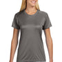 A4 Womens Performance Moisture Wicking Short Sleeve Crewneck T-Shirt - Graphite Grey