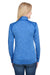 A4 NW4010 Womens Tonal Space Dye Performance Moisture Wicking 1/4 Zip Sweatshirt Light Blue Model Back