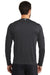 Ogio OE321 Mens Endurance Pulse Jersey Moisture Wicking Long Sleeve Crewneck T-Shirt Blacktop Model Back