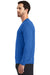 Ogio OE321 Mens Endurance Pulse Jersey Moisture Wicking Long Sleeve Crewneck T-Shirt Electric Blue Model Side