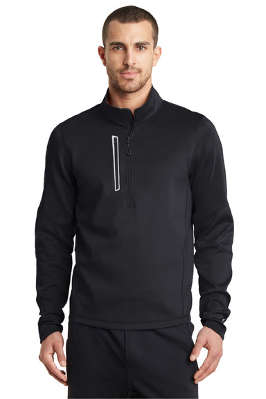 Ogio OE701 Mens Endurance Fulcrum 1/4 Zip Jacket Blacktop Model Front
