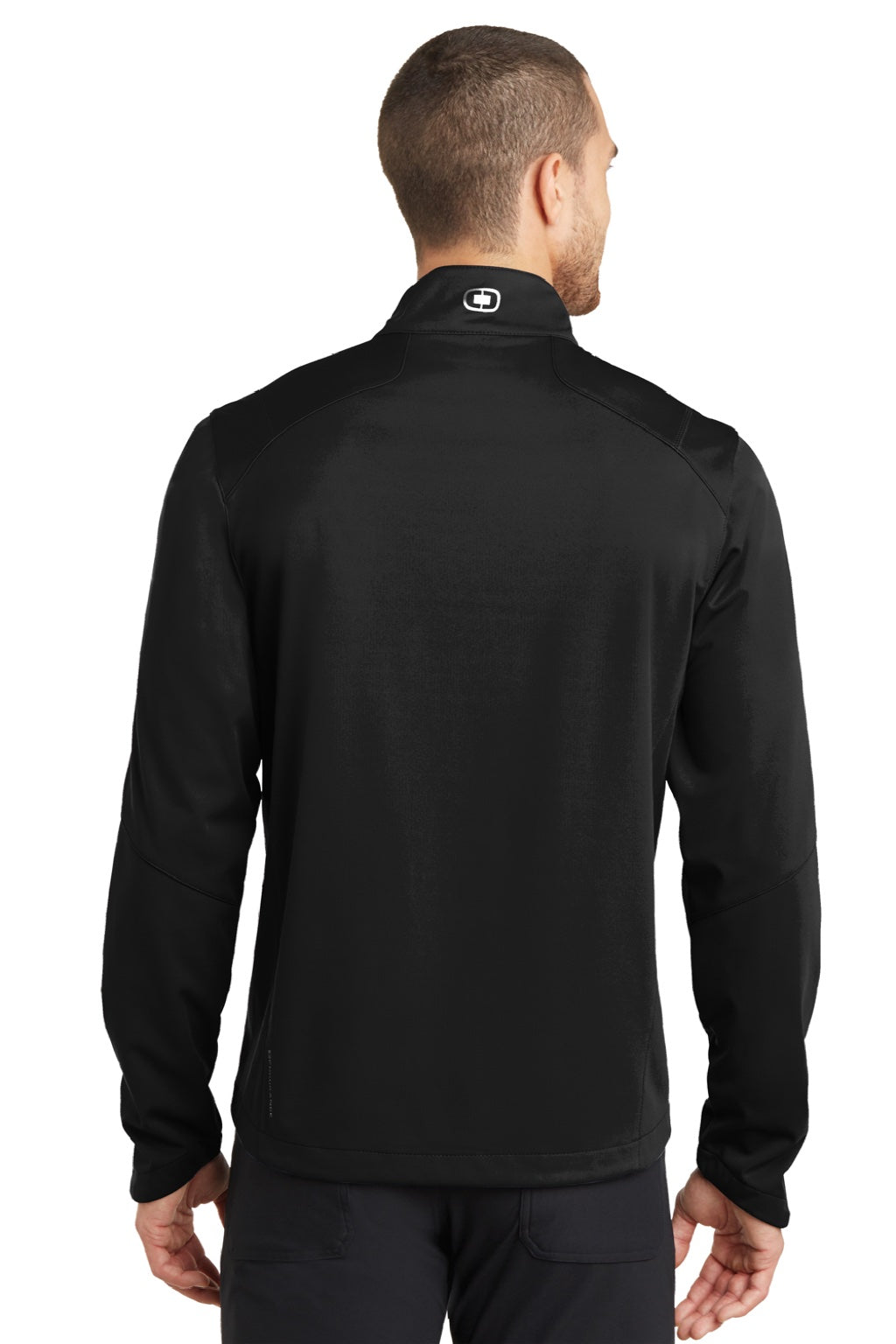 Ogio OE720 Mens Endurance Crux Wind & Water Resistant Full Zip Jacket Blacktop Model Back