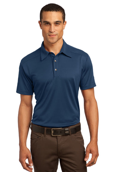 Ogio OG109 Mens Hybrid Moisture Wicking Short Sleeve Polo Shirt Indigo Blue Model Front
