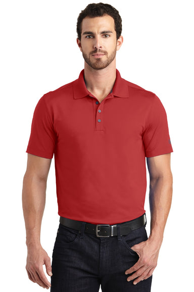 Ogio OG130 Mens Metro Moisture Wicking Short Sleeve Polo Shirt Ripped Red Model Front