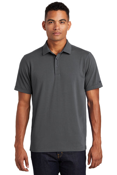 Ogio OG138 Mens Limit Moisture Wicking Short Sleeve Polo Shirt Diesel Grey Model Front