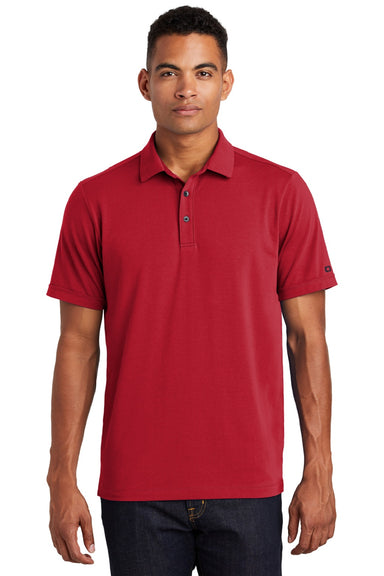 Ogio OG138 Mens Limit Moisture Wicking Short Sleeve Polo Shirt Signal Red Model Front