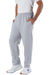 Champion P800 Mens Open Bottom Fleece Sweatpants w/ Pockets Light Steel Grey Model 3q