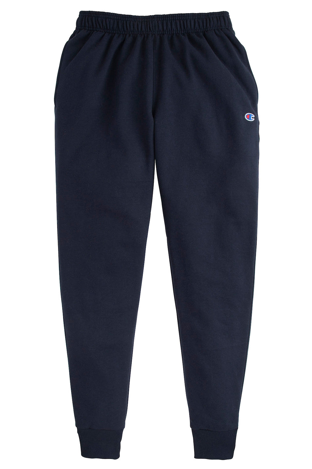 Champion P930 Mens Power blend Fleece Jogger Sweatpants w/ Pockets Navy Blue Flat Front