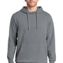 Port & Company Mens Beach Wash Fleece Hooded Sweatshirt Hoodie w/ Pouch Pocket - Coal Grey