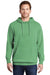 Port & Company PC098H Mens Beach Wash Fleece Hooded Sweatshirt Hoodie w/ Pouch Pocket Safari Green Model Front