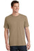 Port & Company PC54/PC54T Mens Core Short Sleeve Crewneck T-Shirt Sand Brown Model Front