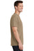 Port & Company PC54/PC54T Mens Core Short Sleeve Crewneck T-Shirt Sand Brown Model Side