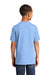Port & Company PC54Y Youth Core Short Sleeve Crewneck T-Shirt Light Blue Model Back