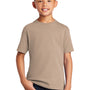 Port & Company Youth Core Short Sleeve Crewneck T-Shirt - Sand Brown