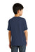 Port & Company PC55Y Youth Core Short Sleeve Crewneck T-Shirt Navy Blue Model Back
