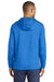 Port & Company PC590H Mens Dry Zone Performance Moisture Wicking Fleece Hooded Sweatshirt Hoodie w/ Pouch Pocket Royal Blue Model Back