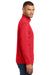 Port & Company PC590Q Mens Dry Zone Performance Moisture Wicking Fleece 1/4 Zip Sweatshirt Red Model Side