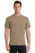 Port & Company PC61/PC61T Mens Essential Short Sleeve Crewneck T-Shirt Sand Brown Model Front