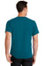 Port & Company PC61/PC61T Mens Essential Short Sleeve Crewneck T-Shirt Teal Blue Model Back