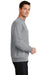 Port & Company PC78 Mens Core Pill Resistant Fleece Crewneck Sweatshirt Heather Grey Model Side
