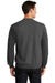 Port & Company PC78 Mens Core Pill Resistant Fleece Crewneck Sweatshirt Heather Dark Grey Model Back