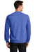 Port & Company PC78 Mens Core Pill Resistant Fleece Crewneck Sweatshirt Heather Royal Blue Model Back
