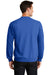 Port & Company PC78 Mens Core Pill Resistant Fleece Crewneck Sweatshirt Royal Blue Model Back