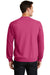 Port & Company PC78 Mens Core Pill Resistant Fleece Crewneck Sweatshirt Sangria Pink Model Back