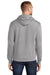 Port & Company PC78H/PC78HT Mens Core Pill Resistant Fleece Hooded Sweatshirt Hoodie w/ Pouch Pocket Heather Grey Model Back