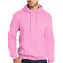 Port & Company Mens Core Pill Resistant Fleece Hooded Sweatshirt Hoodie w/ Pouch Pocket - Candy Pink